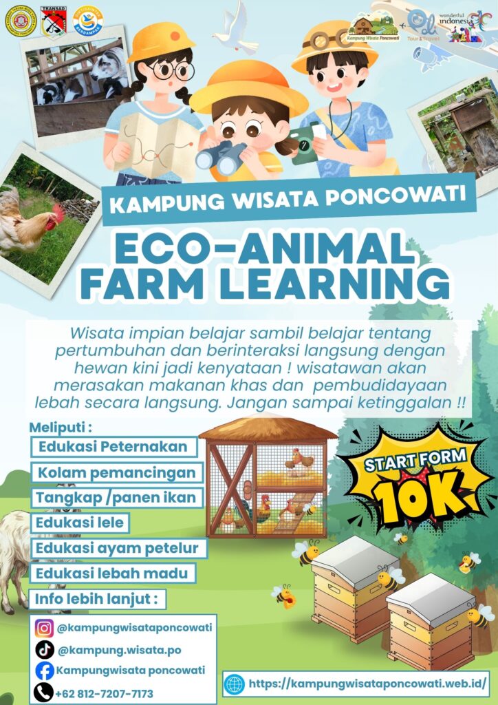 paket wisata poncowati eco animaal farm